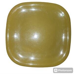Gourmet Home Product Melamine 10.5" Beige Dinner Plate Vntg 70's Made USA Retro
